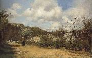 Camille Pissaro View from Louveciennes oil painting artist